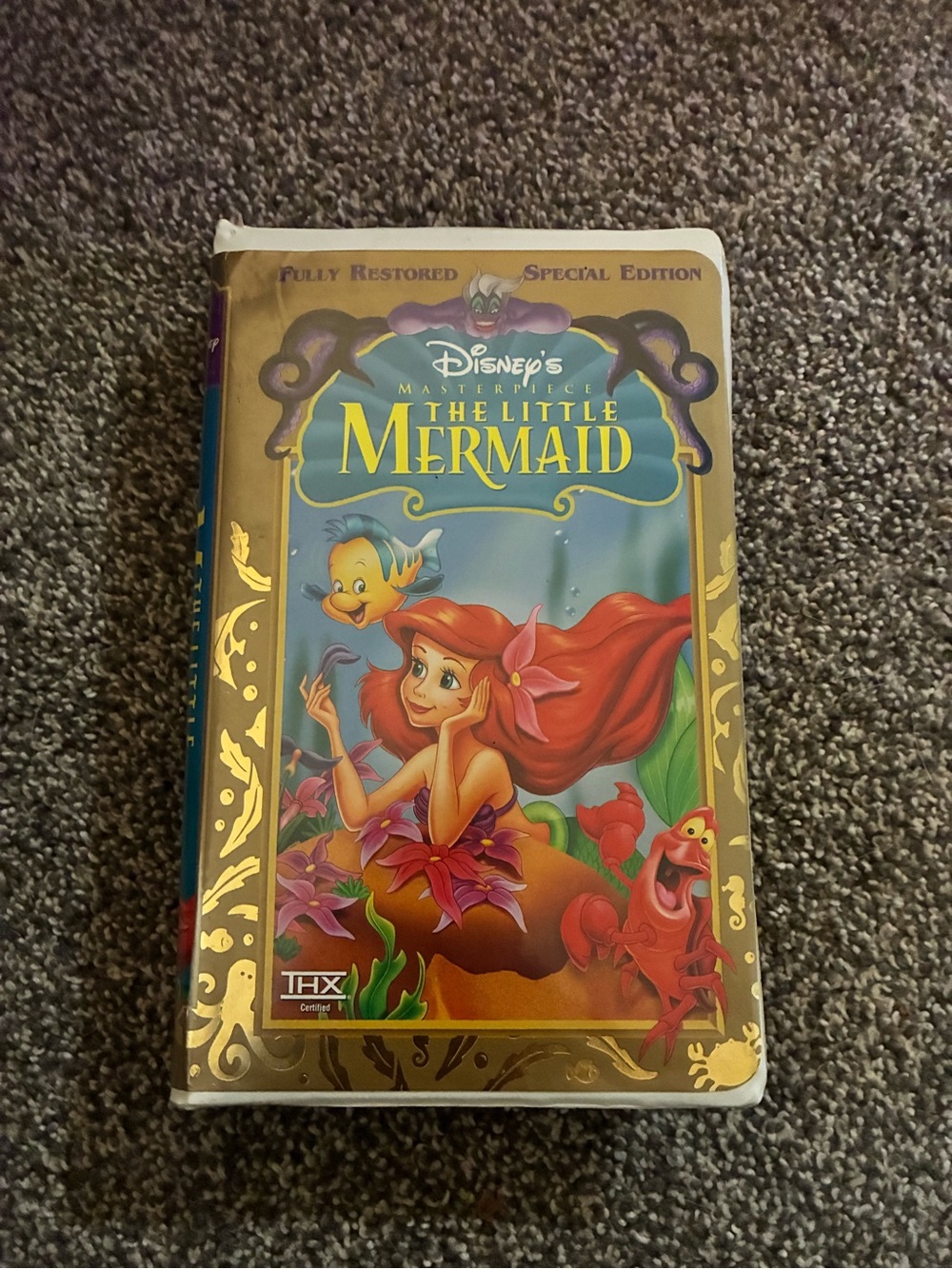 The Little Mermaid Kids One-Piece - Red/Purple Illustration
